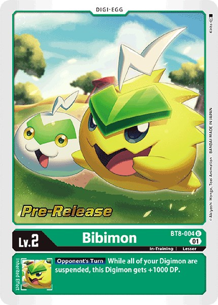 Bibimon [BT8-004] [New Awakening Pre-Release Cards] Foil