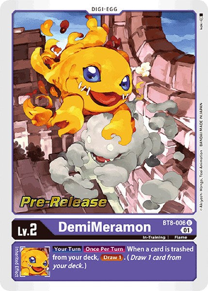 DemiMeramon [BT8-006] [New Awakening Pre-Release Cards] Foil