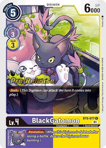 BlackGatomon [BT8-077] [New Awakening Pre-Release Cards] Foil