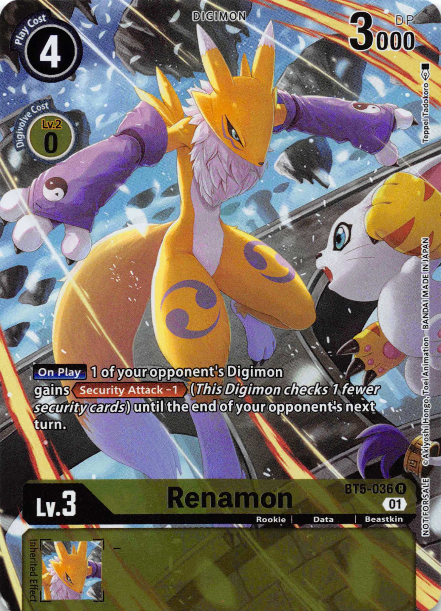 Renamon (Tamer's Card Set 1) [BT5-036-R] [Battle of Omni] Foil