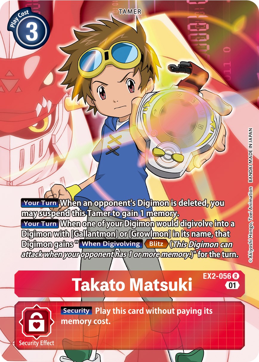 Takato Matsuki (Alternate Art) [EX2-056] [Digital Hazard] Foil