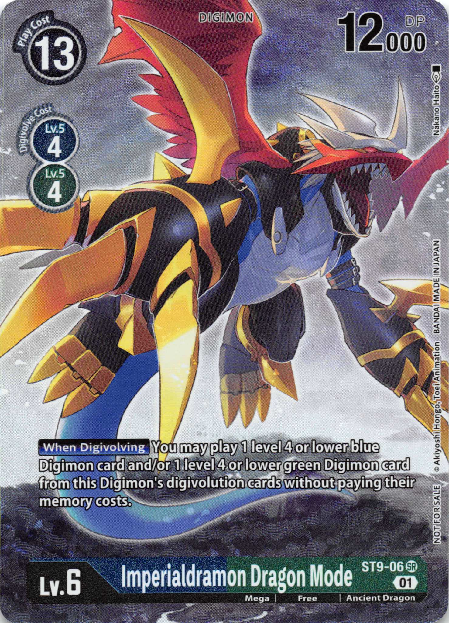 Imperialdramon Dragon Mode (Box Topper) [ST9-06] [Digital Hazard] Foil