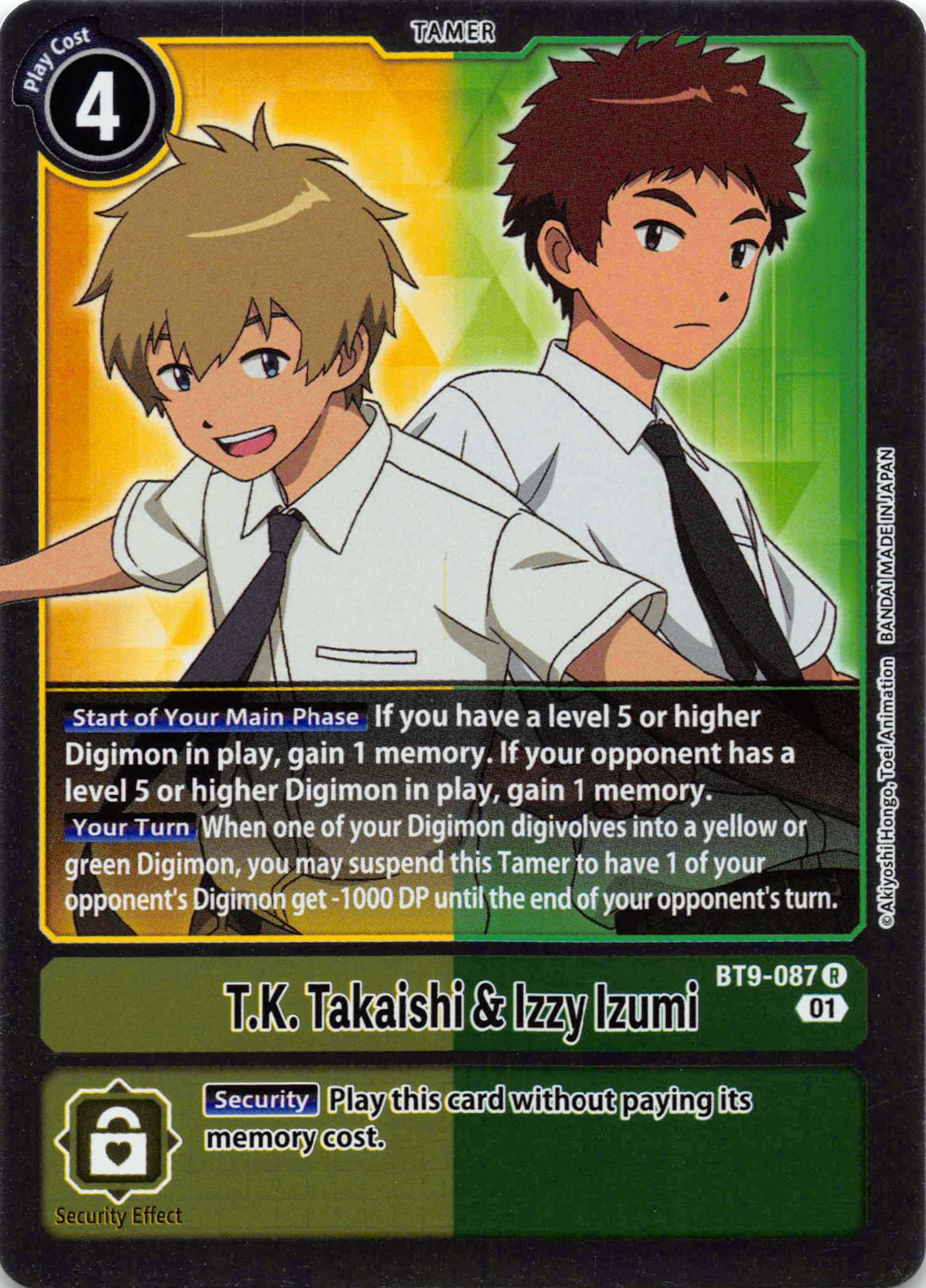 T.K. Takaishi & Izzy Izumi [BT9-087] [X Record] Foil