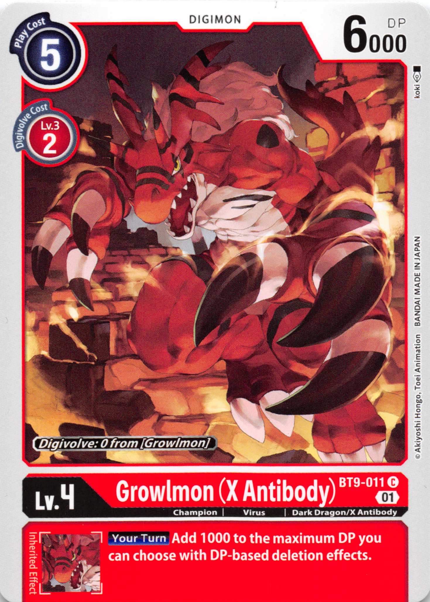 Growlmon (X Antibody) [BT9-011] [X Record] Normal