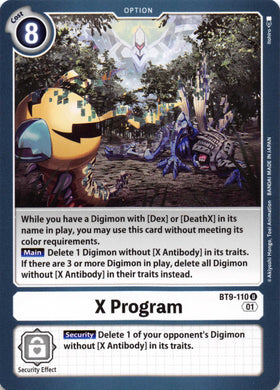 X Program [BT9-110] [X Record] Normal