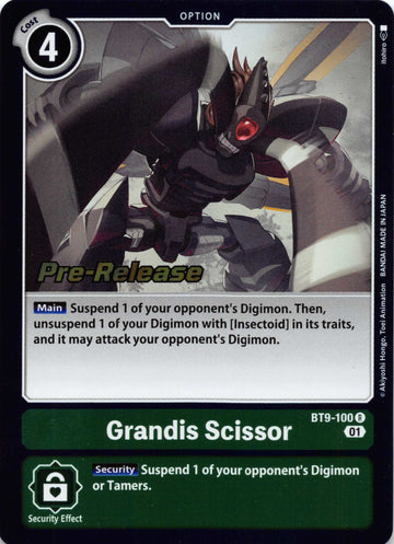 Grandis Scissor [BT9-100] [X Record Pre-Release Cards] Foil