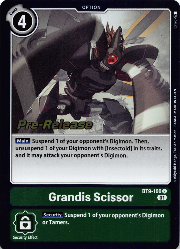 Grandis Scissor [BT9-100] [X Record Pre-Release Cards] Foil