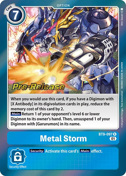 Metal Storm [BT9-097] [X Record Pre-Release Cards] Normal