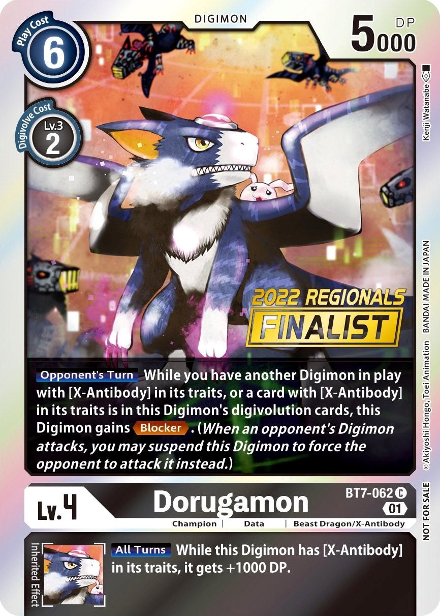 Dorugamon (2022 Championship Offline Regional) [Online Finalist] [BT7-062] [Next Adventure] Foil