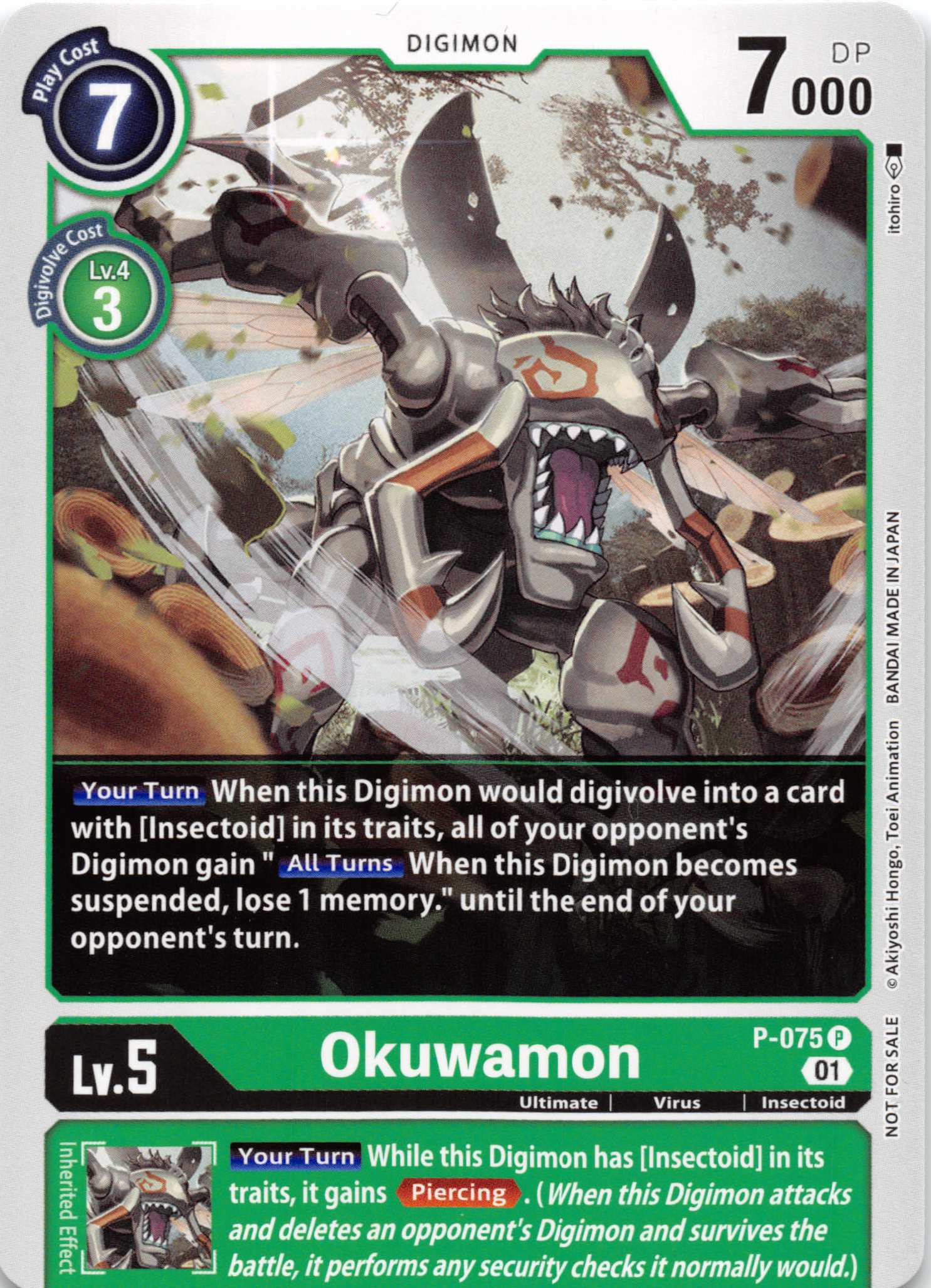 Okuwamon [P-075] [Digimon Promotion Cards] Foil