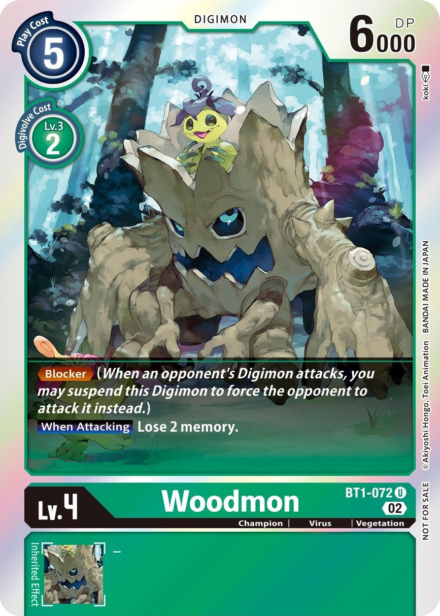 Woodmon (Official Tournament Pack Vol. 6) [BT1-072] [Release Special Booster] Foil