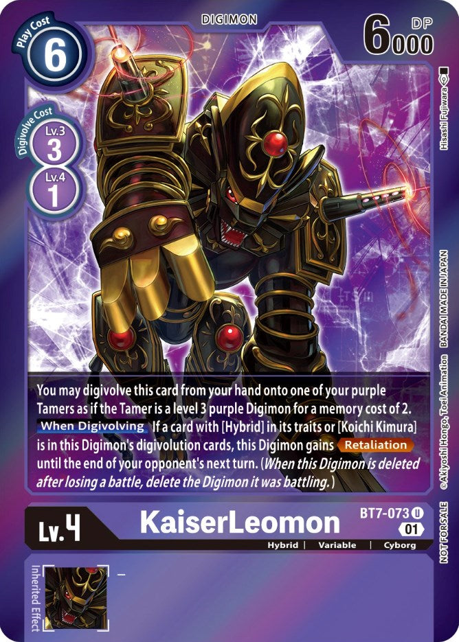 KaiserLeomon (Event Pack 3) [BT7-073] [Next Adventure] Foil