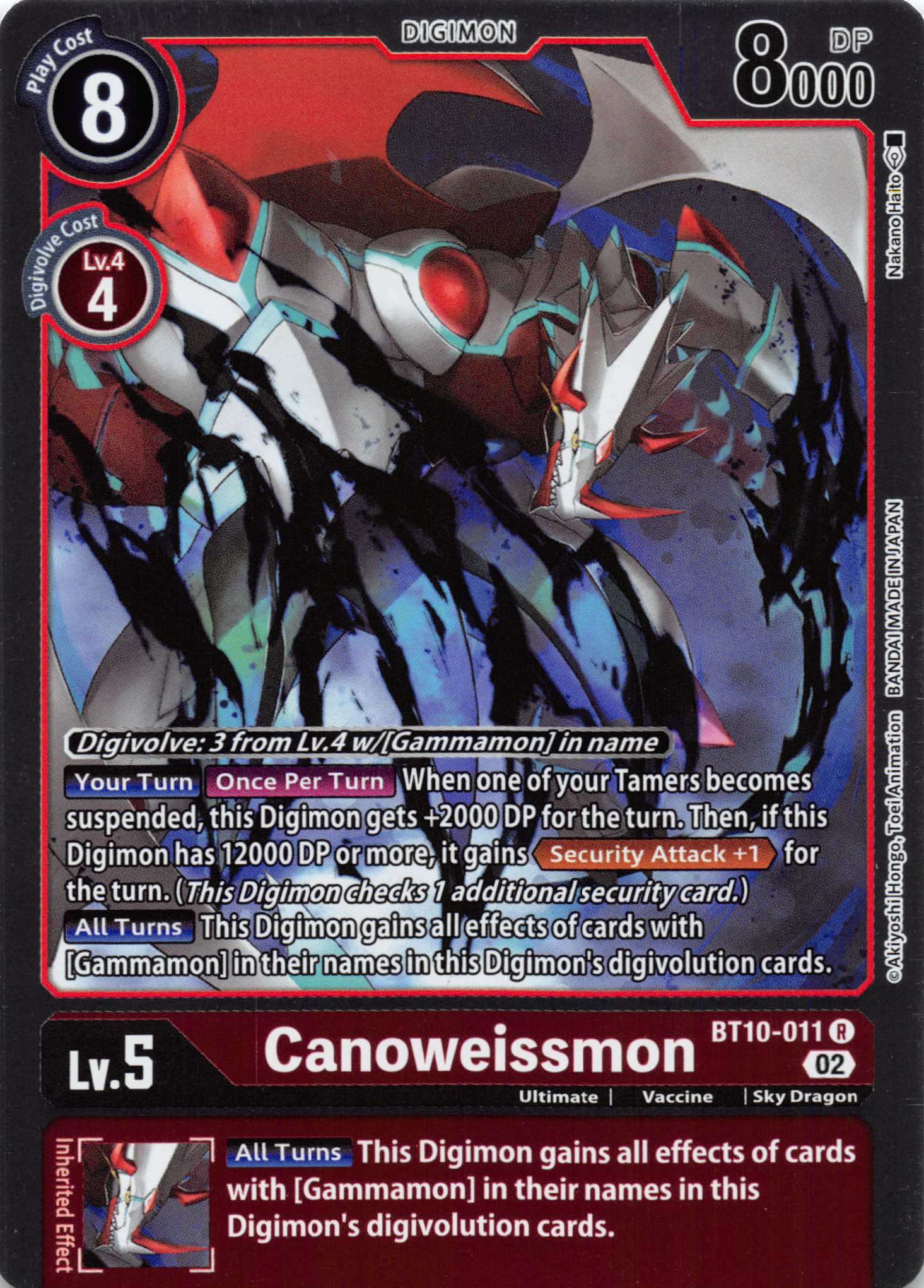 Canoweissmon [BT10-011] [Xros Encounter] Foil