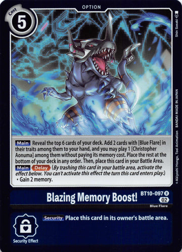 Blazing Memory Boost! [BT10-097] [Xros Encounter] Foil