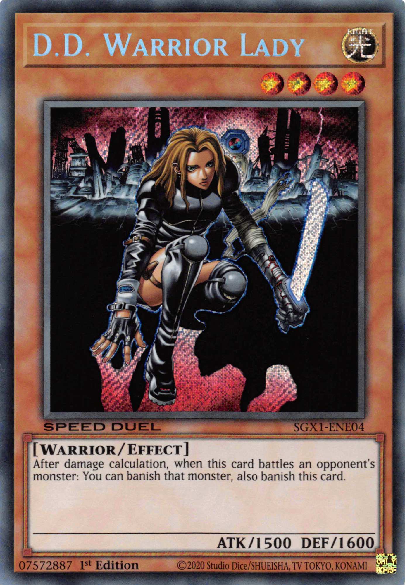 D.D. Warrior Lady [SGX1-ENE04] Secret Rare - Duel Kingdom