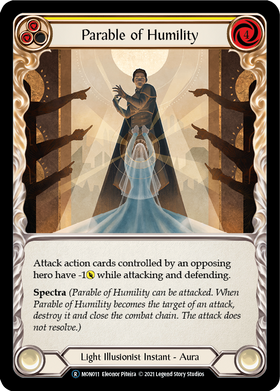 Parable of Humility (Rainbow Foil) [U-MON011-RF] Unlimited Rainbow Foil - Duel Kingdom