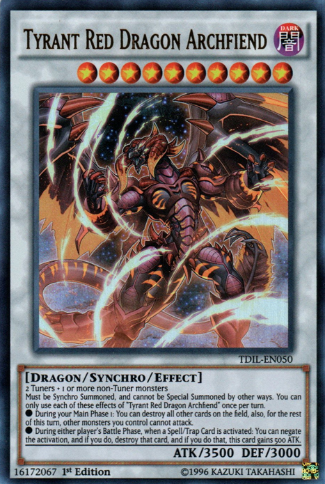 Tyrant Red Dragon Archfiend [TDIL-EN050] Ultra Rare - Duel Kingdom