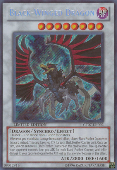Black-Winged Dragon [CT07-EN002] Secret Rare - Duel Kingdom