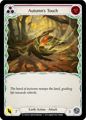 Autumn's Touch (Red) [U-ELE128] Unlimited Rainbow Foil - Duel Kingdom