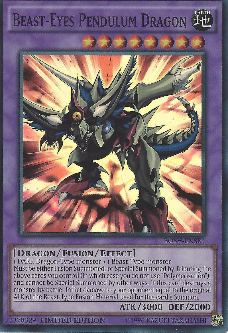 Beast-Eyes Pendulum Dragon [BOSH-ENSE1] Super Rare - Duel Kingdom