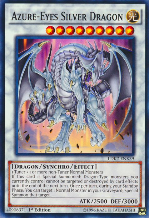 Azure-Eyes Silver Dragon [LDK2-ENK39] Common - Duel Kingdom