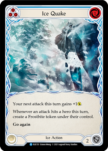 Ice Quake (Blue) [ELE153] 1st Edition Normal - Duel Kingdom