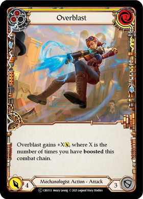 Overblast (Yellow) (Rainbow Foil) [CRU113-RF] Unlimited Rainbow Foil - Duel Kingdom