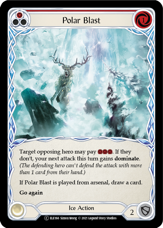 Polar Blast (Red) [U-ELE166] Unlimited Rainbow Foil - Duel Kingdom