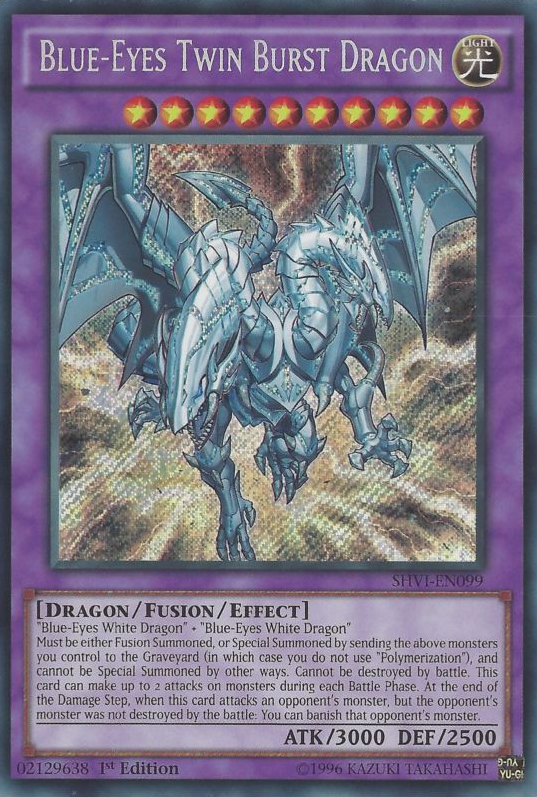 Blue-Eyes Twin Burst Dragon [SHVI-EN099] Secret Rare - Duel Kingdom