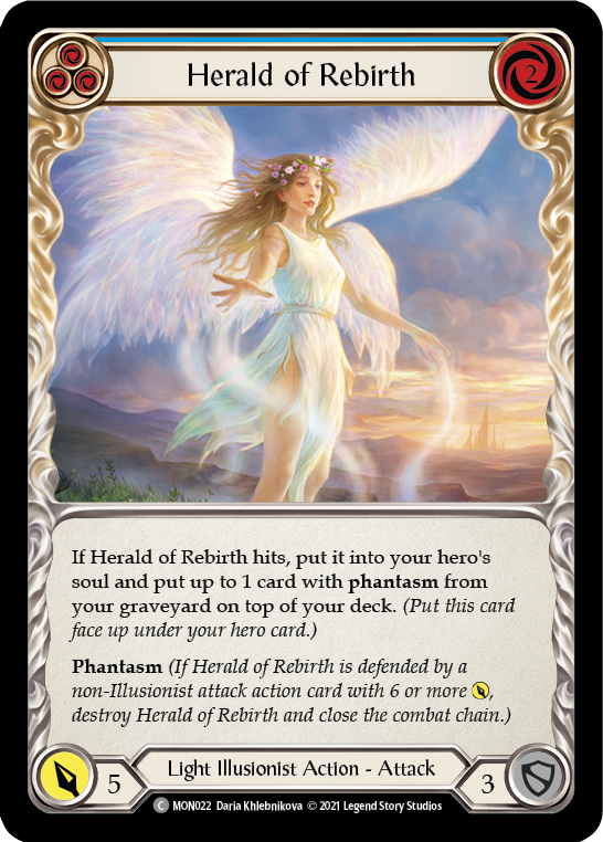 Herald of Rebirth (Blue) [MON022] 1st Edition Normal - Duel Kingdom