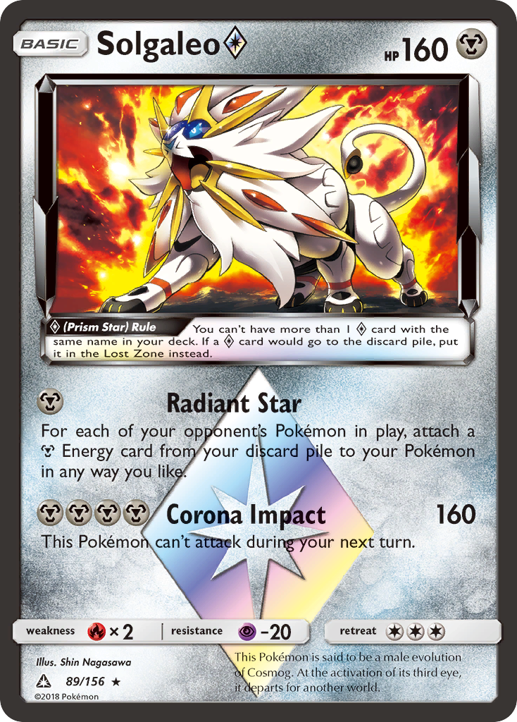 Solgaleo (89/156) (Prism Star) [Sun & Moon: Ultra Prism] - Duel Kingdom