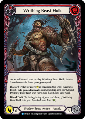 Writhing Beast Hulk (Red) [MON129] 1st Edition Normal - Duel Kingdom