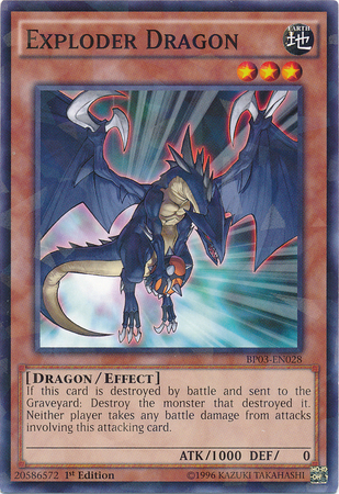 Exploder Dragon [BP03-EN028] Shatterfoil Rare - Duel Kingdom