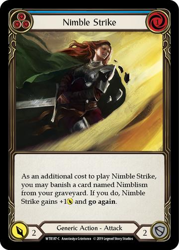 Nimble Strike (Blue) [WTR187-C] Alpha Print Normal - Duel Kingdom