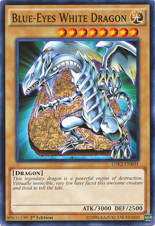 Blue-Eyes White Dragon (Version 4) [LDK2-ENK01] Common - Duel Kingdom