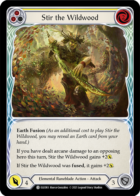 Stir the Wildwood (Yellow) [ELE083] 1st Edition Normal - Duel Kingdom