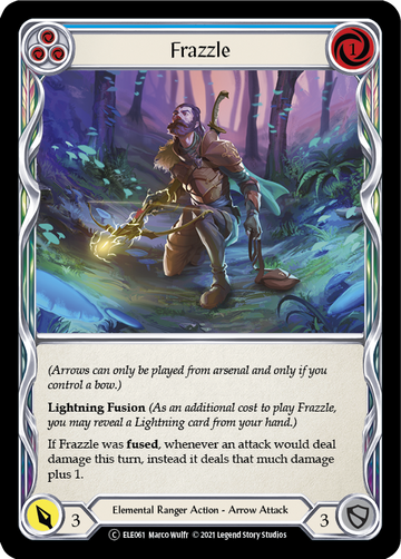 Frazzle (Blue) [U-ELE061] Unlimited Rainbow Foil - Duel Kingdom