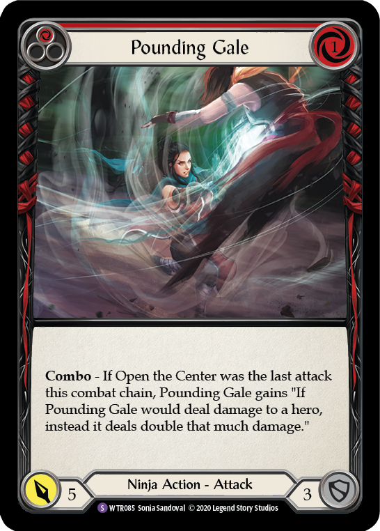 Pounding Gale [WTR085] Unlimited Rainbow Foil - Duel Kingdom