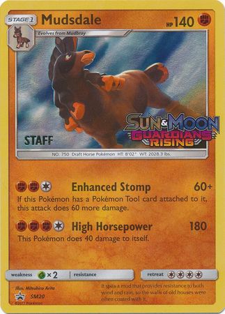 Mudsdale (SM20) (Staff Prerelease Promo) [Sun & Moon: Black Star Promos] - Duel Kingdom