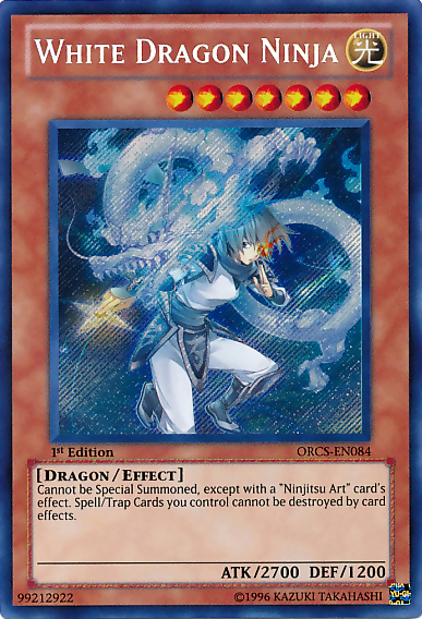 White Dragon Ninja [ORCS-EN084] Secret Rare - Duel Kingdom