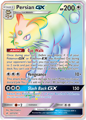 Persian GX (227/214) [Sun & Moon: Unbroken Bonds] - Duel Kingdom