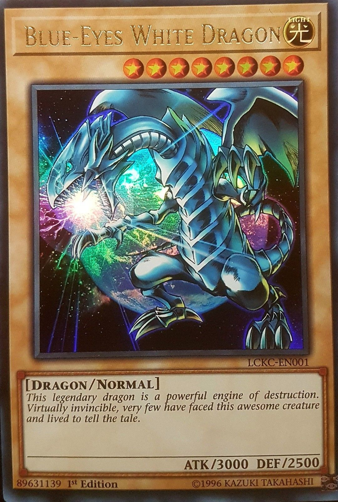 Blue-Eyes White Dragon (Version 3) [LCKC-EN001] Ultra Rare - Duel Kingdom