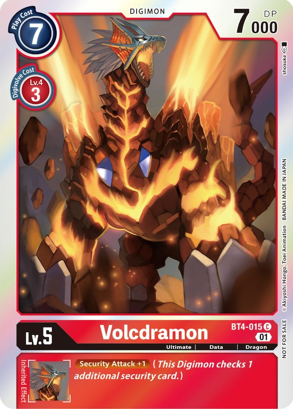 Volcdramon (ST-11 Special Entry Pack) [BT4-015] [Great Legend] Foil