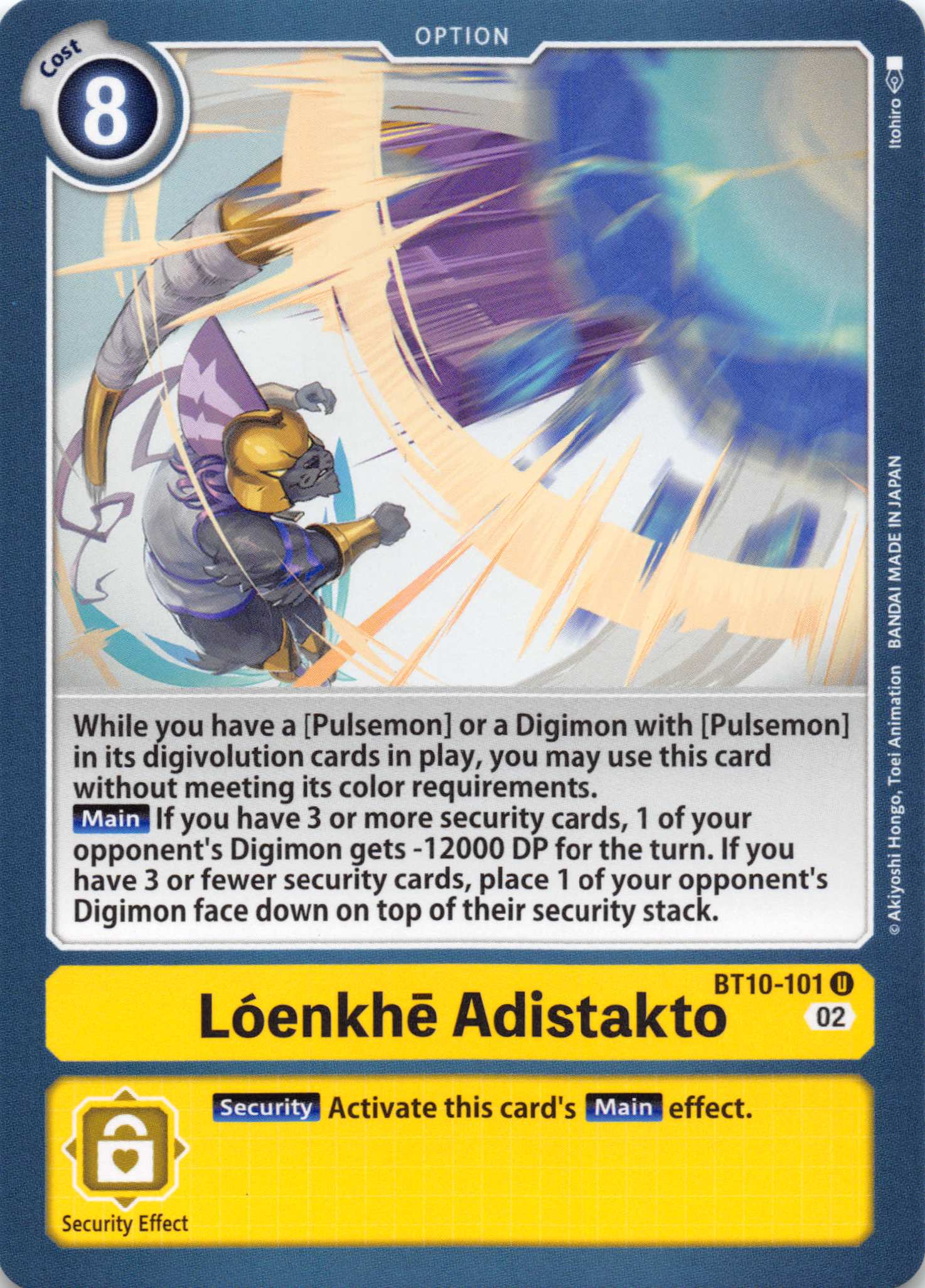 Loenkhe Adistakto [BT10-101] [Xros Encounter] Normal