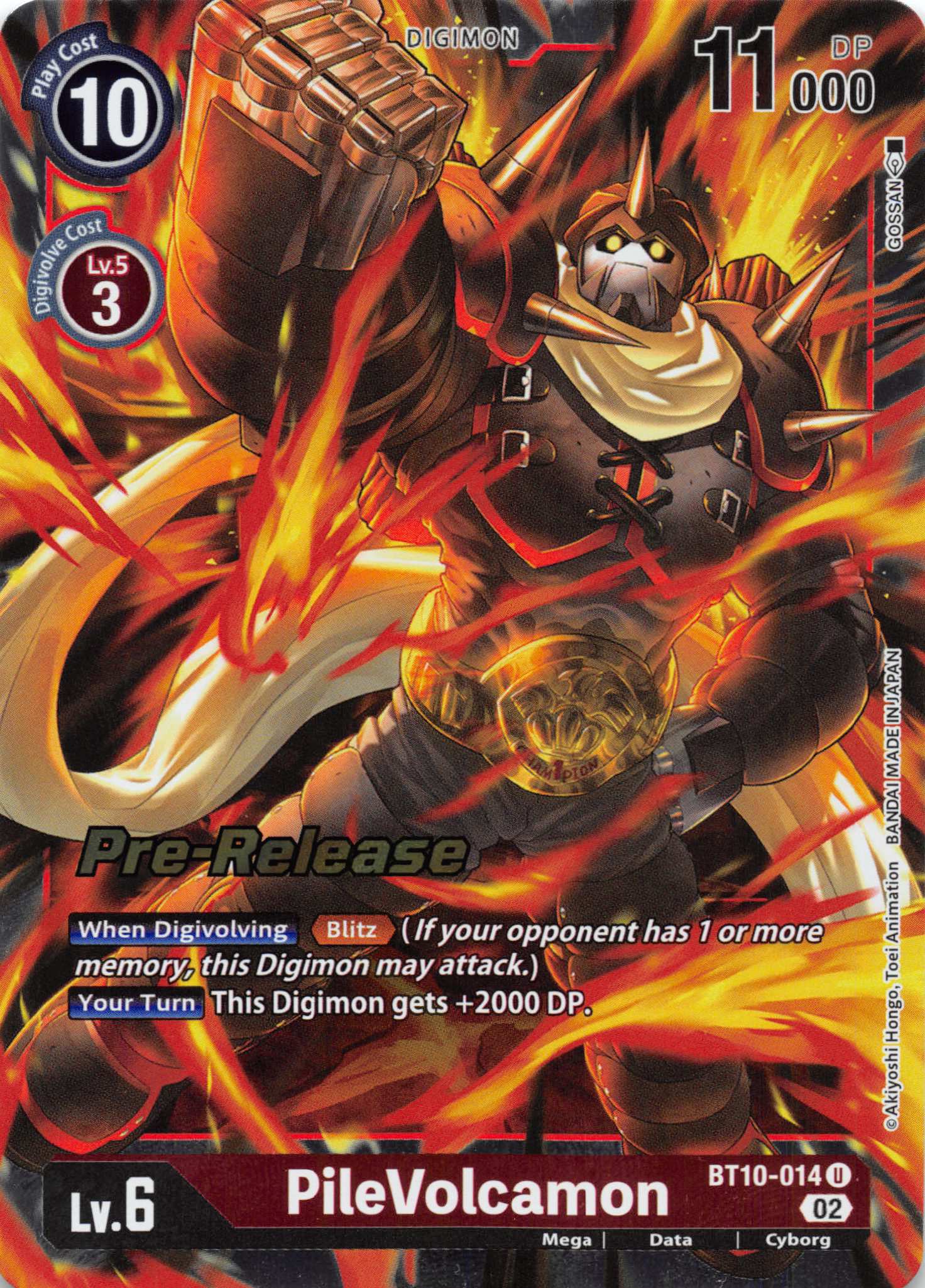 PileVolcamon [BT10-014] [Xros Encounter Pre-Release Cards] Normal