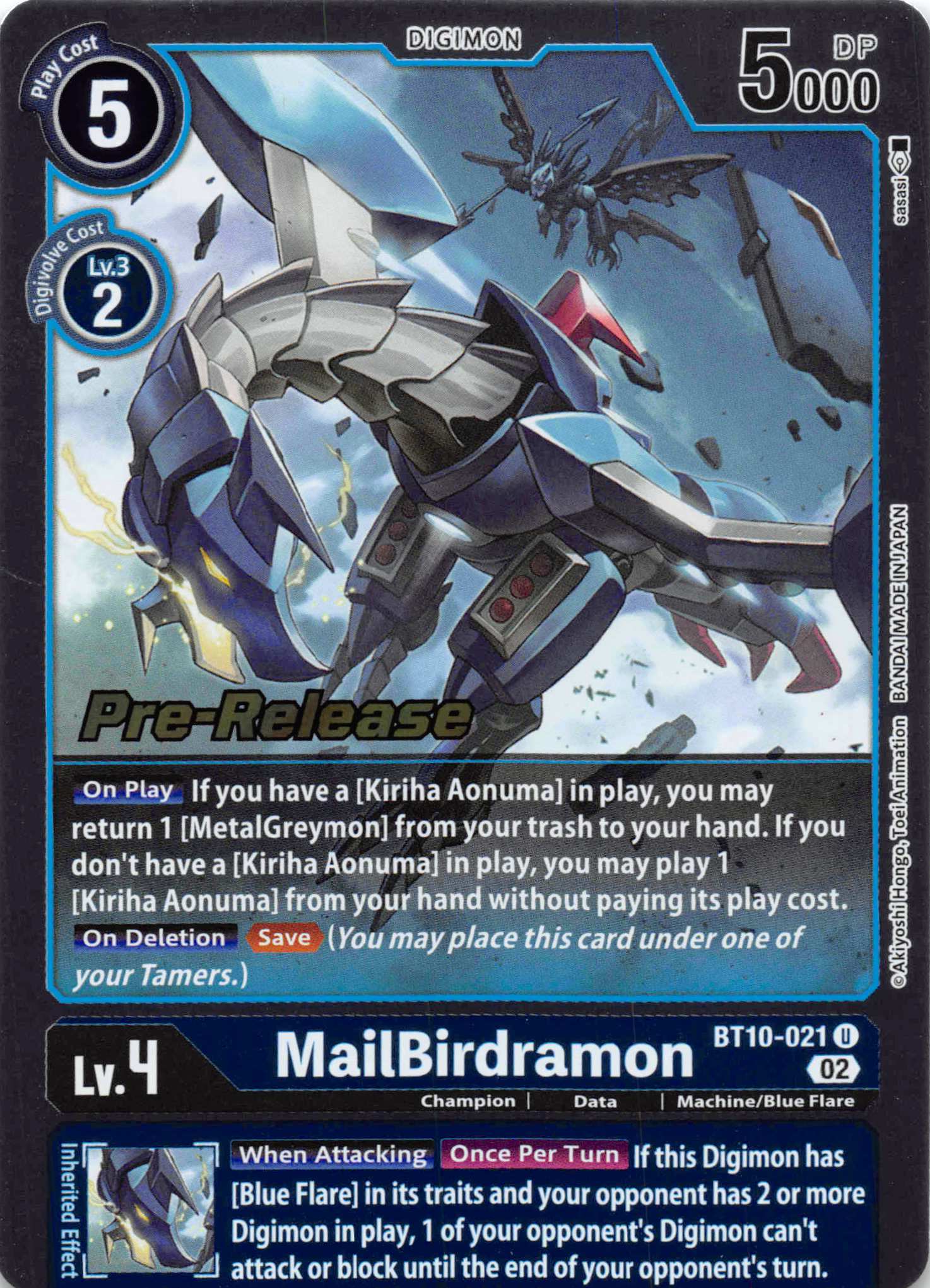 MailBirdramon [BT10-021] [Xros Encounter Pre-Release Cards] Normal