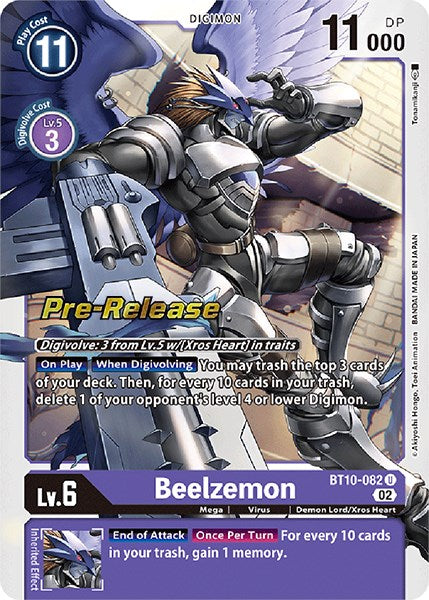 Beelzemon [BT10-082] [Xros Encounter Pre-Release Cards] Foil