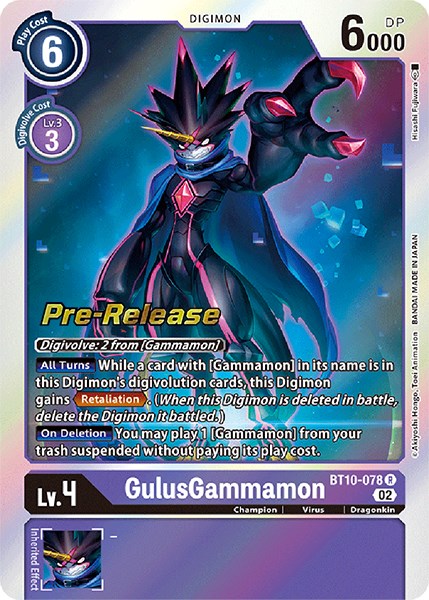 GulusGammamon [BT10-078] [Xros Encounter Pre-Release Cards] Normal