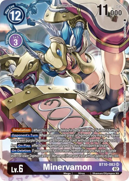 Minervamon (Alternate Art) [BT10-083] [Xros Encounter] Foil