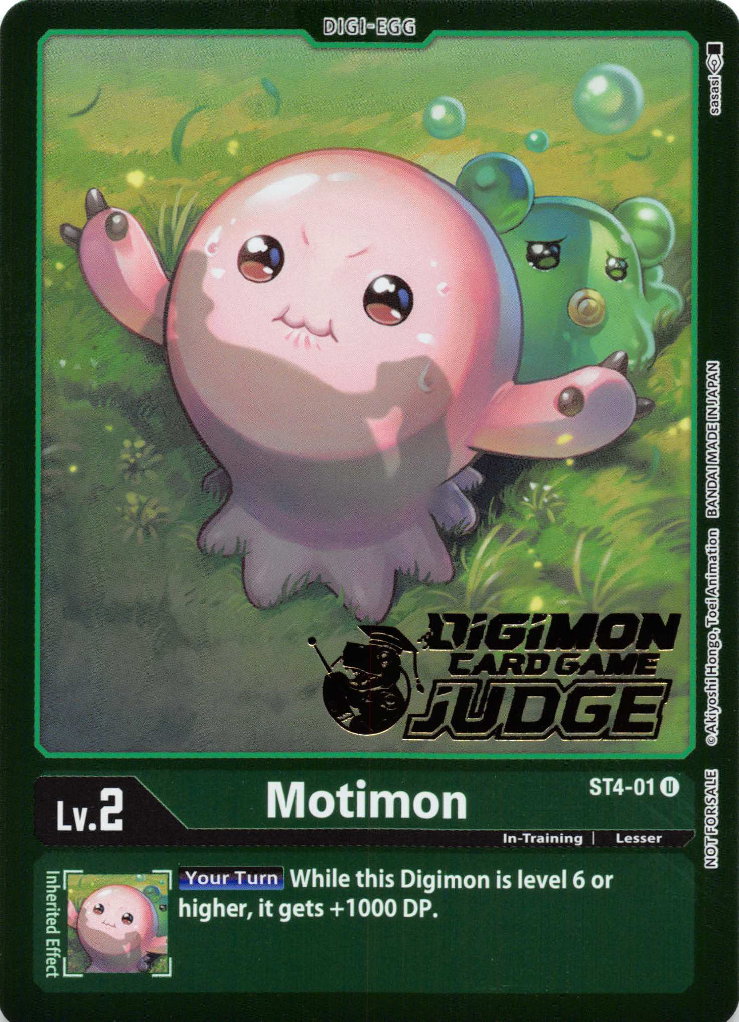 Motimon (Judge Pack 2) [ST4-01] [Starter Deck 04: Giga Green] Foil